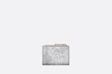 Load image into Gallery viewer, 30 Montaigne Dahlia Wallet • Gray Toile de Jouy Reverse Jacquard
