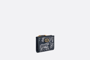 30 Montaigne Dahlia Wallet • Blue Toile de Jouy Reverse Jacquard