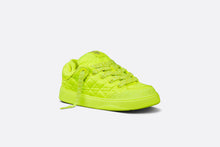 Load image into Gallery viewer, B9S Skater Sneaker, LIMITED AND NUMBERED EDITION • Fluorescent Yellow Cannage Kumo Satin
