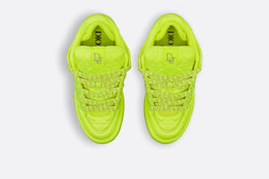 B9S Skater Sneaker, LIMITED AND NUMBERED EDITION • Fluorescent Yellow Cannage Kumo Satin