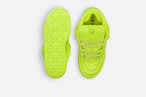 B9S Skater Sneaker, LIMITED AND NUMBERED EDITION • Fluorescent Yellow Cannage Kumo Satin