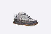 Load image into Gallery viewer, B9S Skater Sneaker – LIMITED AND NUMBERED EDITION • Gray, Deep Gray and Blue Cannage Cotton Tweed
