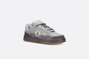 B9S Skater Sneaker – LIMITED AND NUMBERED EDITION • Gray, Deep Gray and Blue Cannage Cotton Tweed