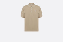 Load image into Gallery viewer, CD Diamond Polo Shirt • Beige Cotton and Silk Piqué
