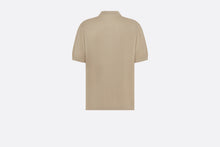 Load image into Gallery viewer, CD Diamond Polo Shirt • Beige Cotton and Silk Piqué
