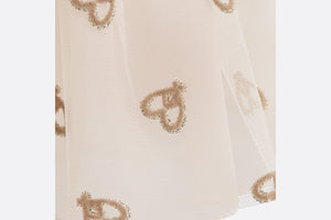 Baby Short Skirt • Tulle with Sparkly Gold-Tone CD Heart Motif