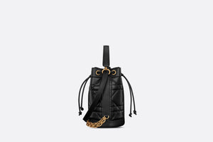 Small Dior Backpack • Black Supple Maxicannage Calfskin