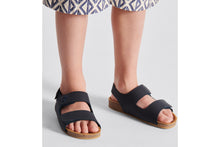 Load image into Gallery viewer, Kid&#39;s Sandal • Blue Suede
