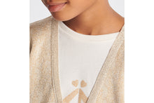 Load image into Gallery viewer, Kid&#39;s Cardigan • Metallic Gold-Tone Dior Oblique Knit-Blend Jacquard

