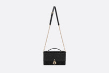 Load image into Gallery viewer, My Dior Top Handle Bag • Black Cannage Embroidered Cotton with Micropearls
