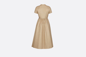Dior Or Mid-Length Dress • Gold-Tone Technical Cotton and Silk