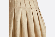 Load image into Gallery viewer, Dior Or Mid-Length Pleated Skirt • Gold-Tone Technical Cotton and Silk
