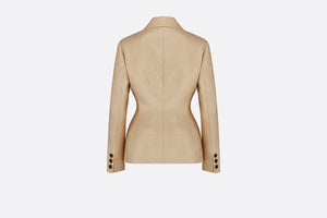 Dior Or Fitted Jacket • Gold-Tone Technical Cotton and Silk