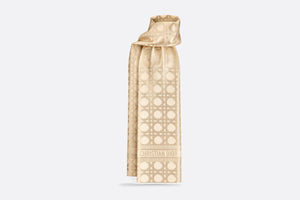 Dior Or Macrocannage Stole • Gold-Tone Silk and Metallic Thread