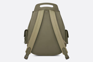 Maxi Gallop Backpack • Khaki Grained Calfskin