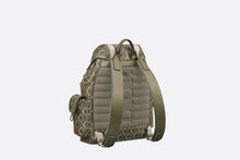 Load image into Gallery viewer, Medium Dior Hit The Road Backpack • Khaki CD Diamond Canvas
