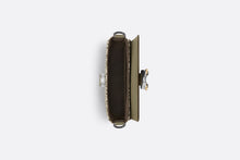 Load image into Gallery viewer, Saddle Pouch with Strap • Khaki Dior Oblique Jacquard and Grained Calfskin
