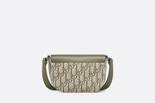 Load image into Gallery viewer, Saddle Pouch with Strap • Khaki Dior Oblique Jacquard and Grained Calfskin
