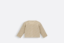 Load image into Gallery viewer, Baby Cardigan • Metallic Gold-Tone Dior Oblique Knit-Blend Jacquard
