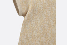Load image into Gallery viewer, Baby A-Line Dress • Metallic Gold-Tone Dior Oblique Knit-Blend Jacquard
