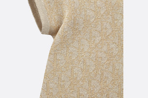 Baby A-Line Dress • Metallic Gold-Tone Dior Oblique Knit-Blend Jacquard