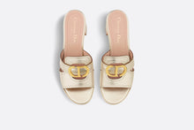 Load image into Gallery viewer, Dior Or 30 Montaigne Platform Slide • Gold-Tone Laminated Calfskin
