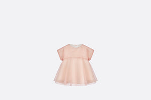 Baby Flared Dress • Metallic Pale Pink Tulle