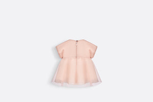 Baby Flared Dress • Metallic Pale Pink Tulle