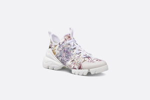 D-Connect Sneaker • Pastel Blue Technical Fabric with Dior 4 Saisons Hiver Print