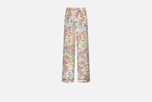 Load image into Gallery viewer, Pants • White Silk Twill with Multicolor Dior 4 Saisons Été Motif
