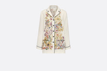 Load image into Gallery viewer, Shirt • White Silk Twill with Multicolor Dior 4 Saisons Été Motif
