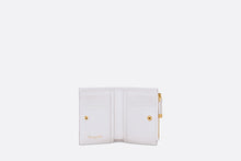Load image into Gallery viewer, Dior Caro Dahlia Wallet • White Multicolor Dior 4 Saisons Été Printed Calfskin
