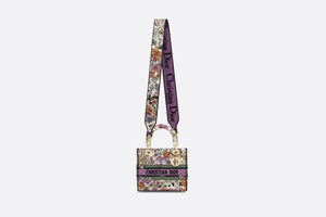 Medium Lady D-Lite Bag • White Multicolor Dior 4 Saisons Été Embroidery