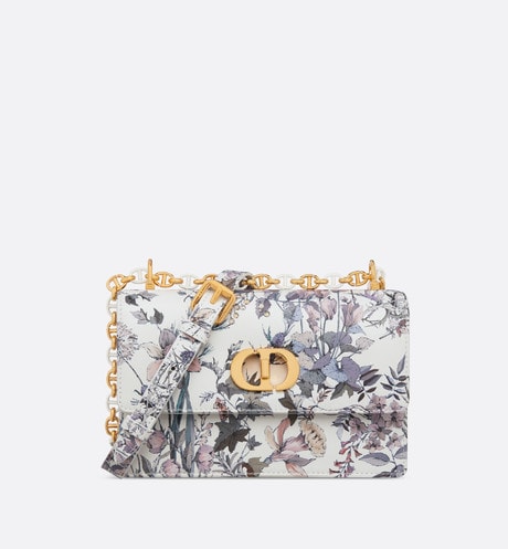 Miss Caro Mini Bag • White Multicolor Dior 4 Saisons Hiver Printed Calfskin