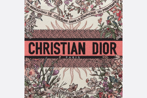 Medium Dior Book Tote • Ecru Multicolor Dior 4 Saisons Printemps Soleil Embroidery (36 x 27.5 x 16.5 cm)