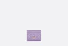 Load image into Gallery viewer, Dior Caro Five-Slot Card Holder • Lilac Supple Cannage Calfskin

