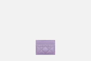 Dior Caro Five-Slot Card Holder • Lilac Supple Cannage Calfskin