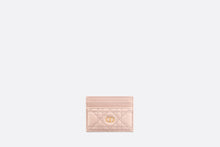 Load image into Gallery viewer, Dior Caro Five-Slot Card Holder • Powder Pink Supple Cannage Calfskin
