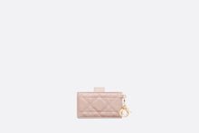 Load image into Gallery viewer, Lady Dior Gusset Card Holder • Powder Pink Cannage Lambskin
