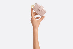 Lady Dior Gusset Card Holder • Powder Pink Cannage Lambskin