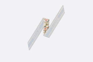 Dior 4 Saisons Automne Mitzah Scarf • White Multicolor Silk Twill