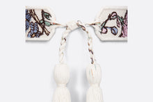 Load image into Gallery viewer, Christian Dior Bracelet Set • White and Purple Dior 4 Saisons Été Embroidery
