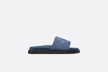 Load image into Gallery viewer, Dior Aqua Sandal • Blue Quilted Denim
