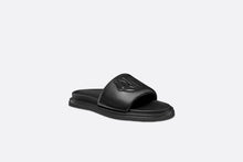 Load image into Gallery viewer, Dior Aqua Sandal • Black Quilted Smooth Calfskin

