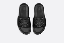Load image into Gallery viewer, Dior Aqua Sandal • Black Quilted Smooth Calfskin
