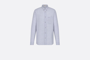 Shirt • Gray Cotton Flannel and Silk Blend