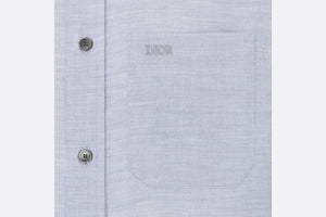Shirt • Gray Cotton Flannel and Silk Blend