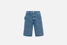 Load image into Gallery viewer, Cannage Carpenter Bermuda Shorts • Blue Cotton Twill

