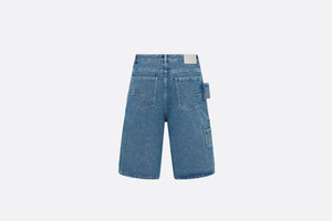 Cannage Carpenter Bermuda Shorts • Blue Cotton Twill