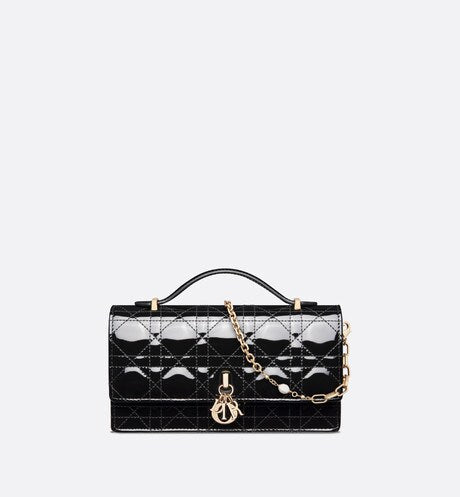 My Dior Mini Bag • Black Patent Cannage Calfskin